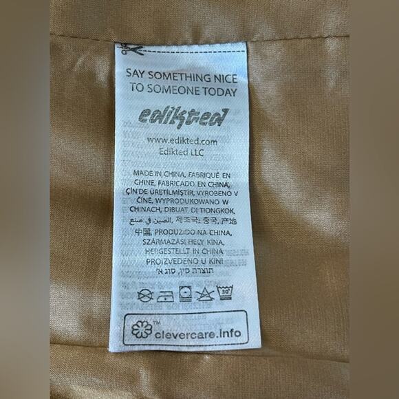 New ~ EDIKTED ~ Side Lace Up Corset Top Small - Picture 6 of 6